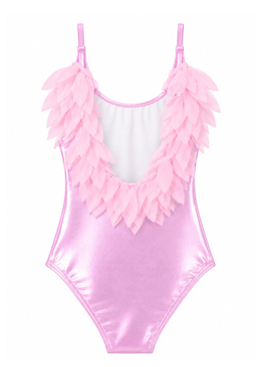 Blush Petal One Piece Swimsuit for Girls