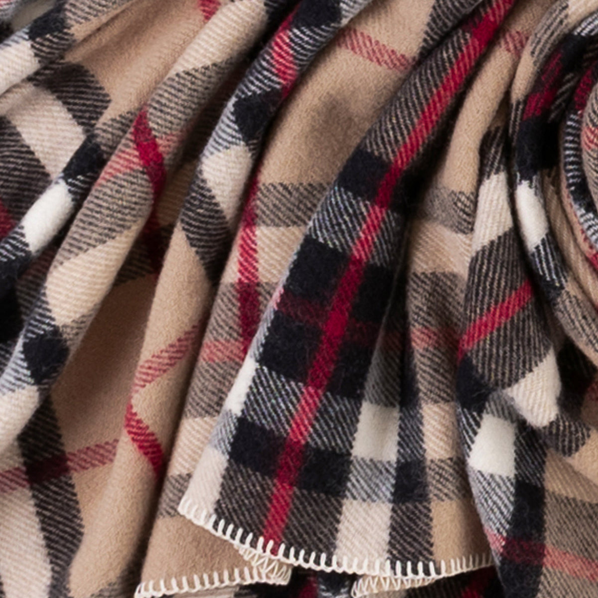 Highland Tweeds Big Throw - Camel Thompson