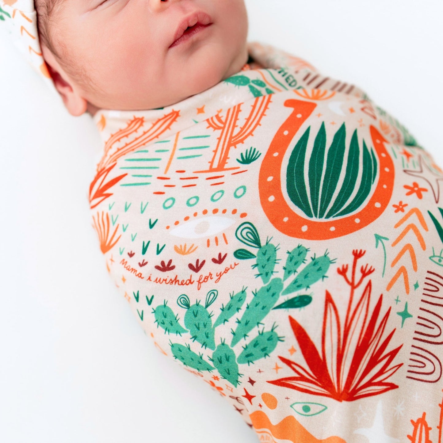 The Forever Swaddle Blanket | Desert Cactus (Beige)