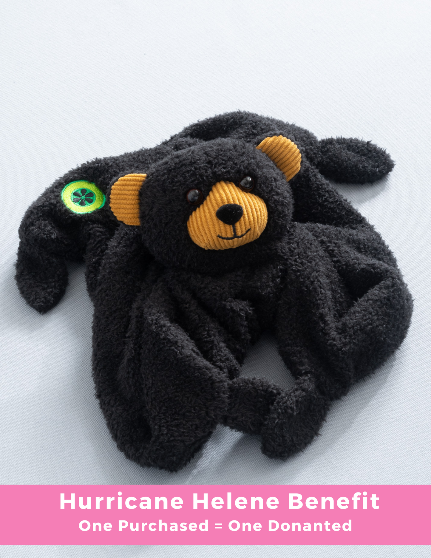 Western North Carolina Hurricane Helene Relief Fundraiser Lovie Stuffed Animal Black Bear