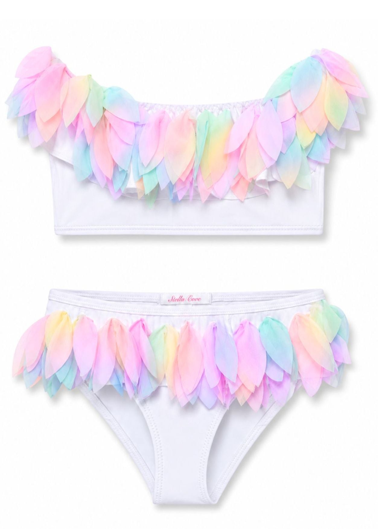 White Bikini with Unicorn Petals