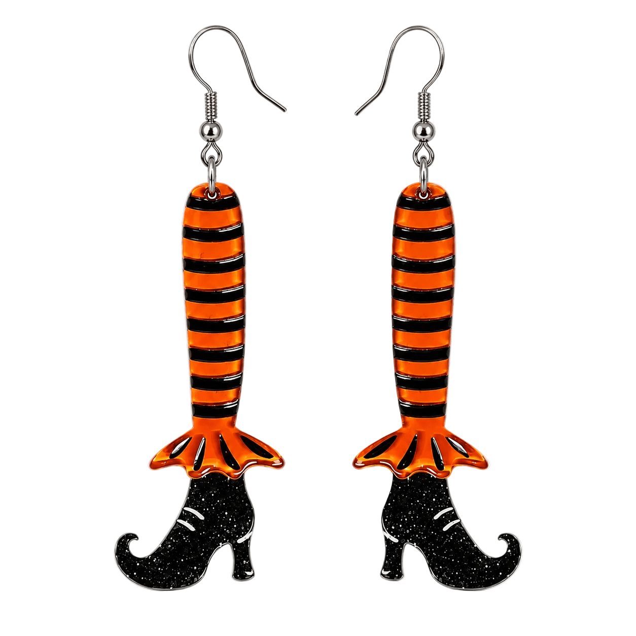 Bewitching Booties Earrings in ORANGE by Lipstick & Chrome