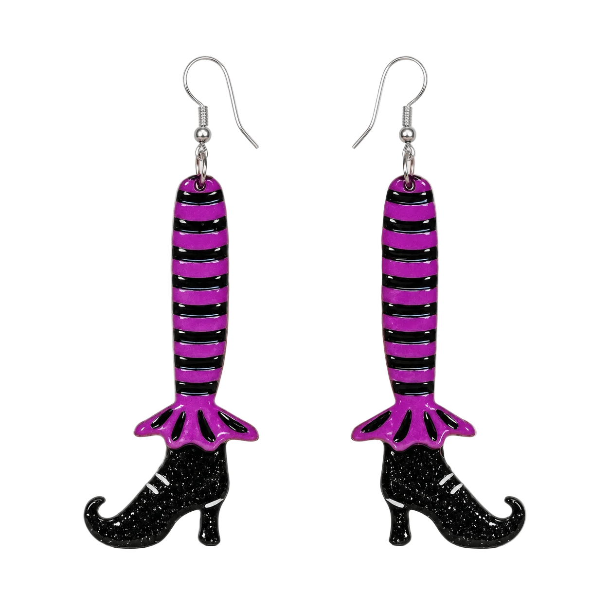Bewitching Booties Earrings in PURPLE by Lipstick & Chrome