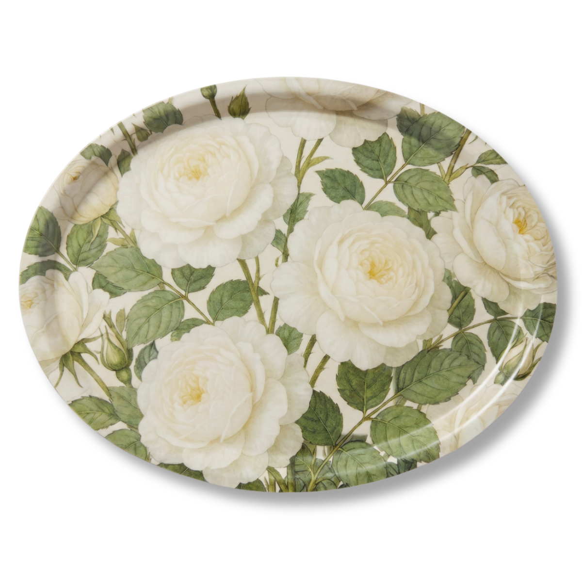 English Garden Birchwood Decorative Tray - Oval