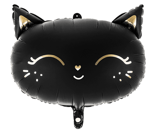 Black Cat Matte Foil Balloon – Halloween Decor | Ellie’s Party Supply