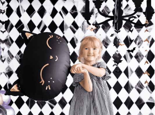 Black Cat Matte Foil Balloon – Halloween Decor | Ellie’s Party Supply