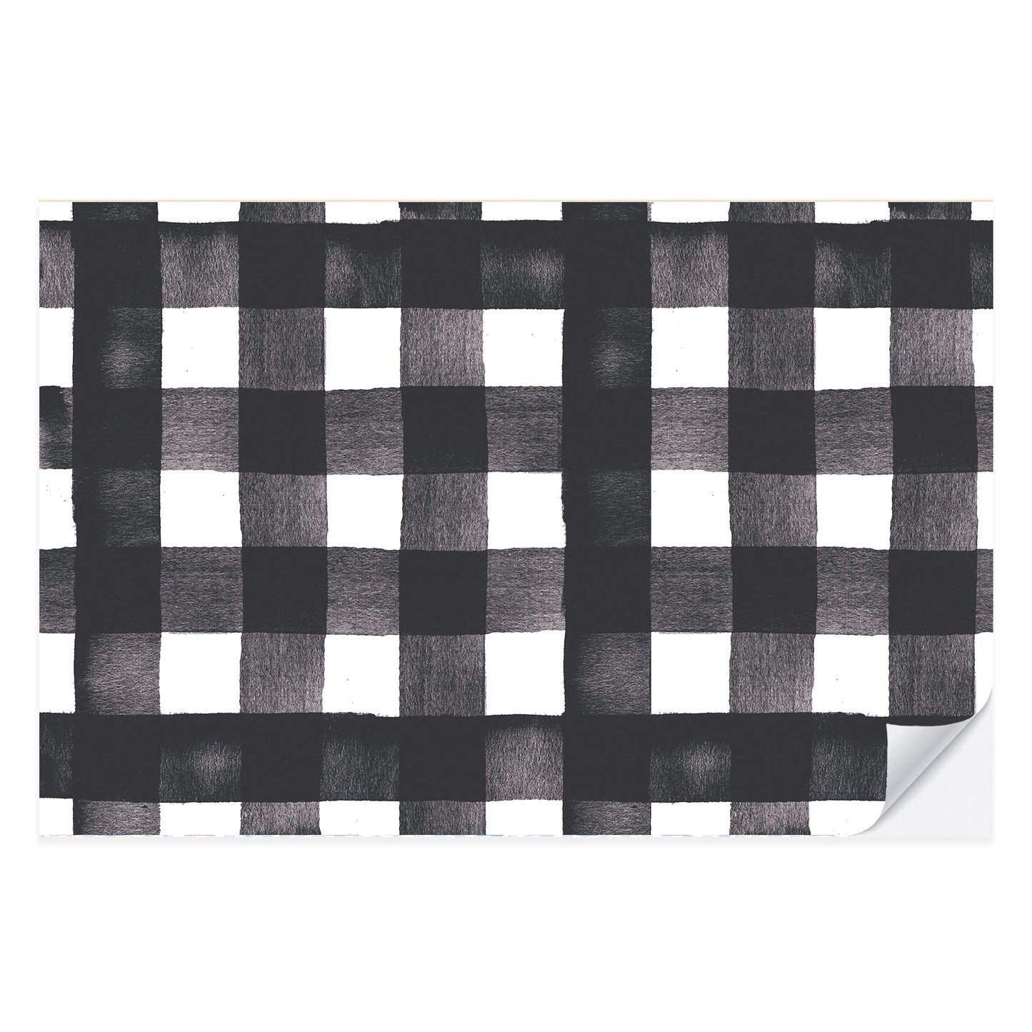 Black Gingham Placemat Paper Pad