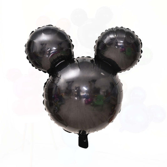 Black Mouse Head Balloon – 24" Foil | Ellie’s Party Supply