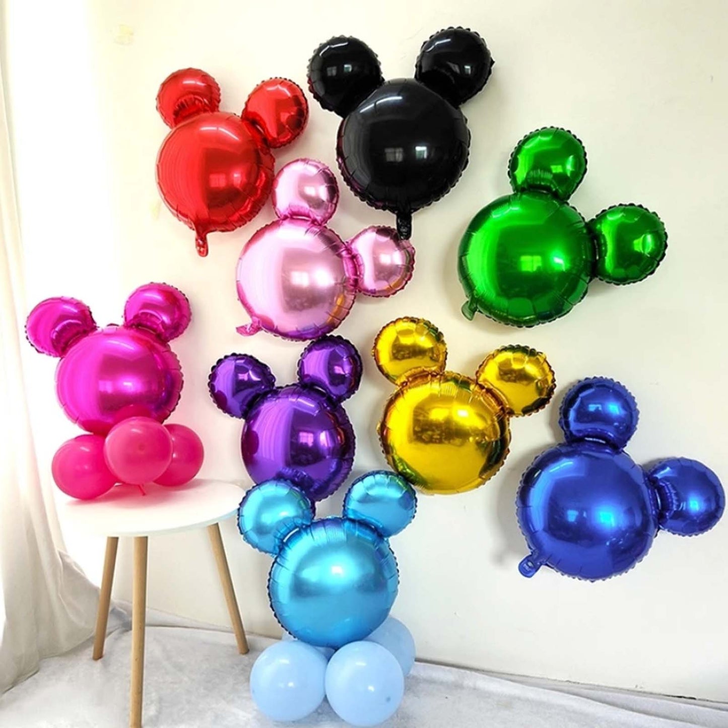 Black Mouse Head Balloon – 24" Foil | Ellie’s Party Supply