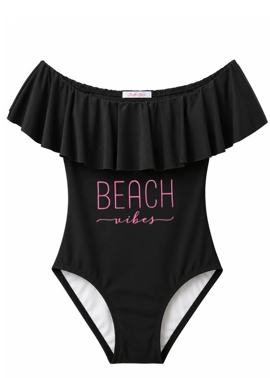 Beach Vibes Black Swimsuit