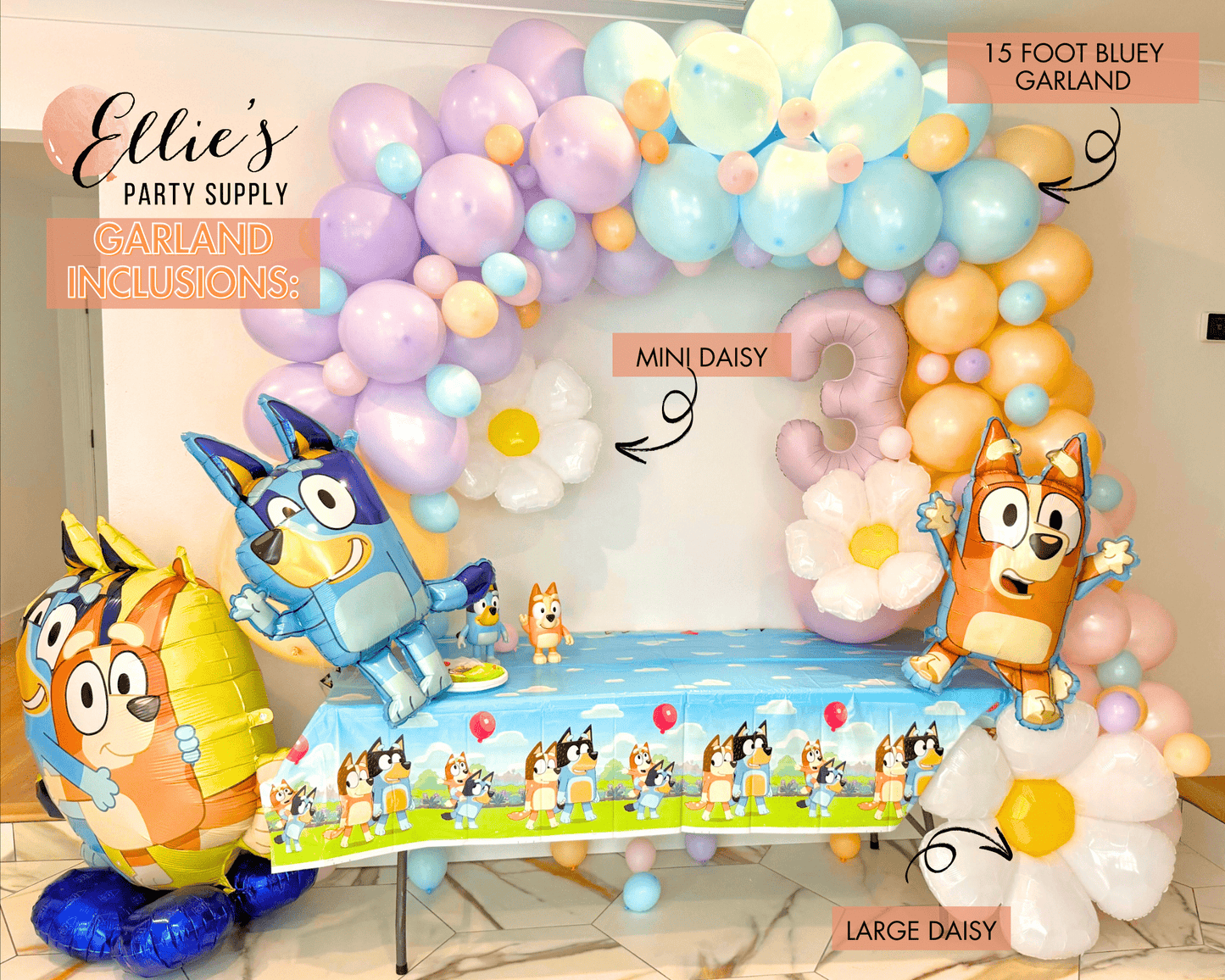 Bluey-Inspired Balloon Garland | Kids' Party Balloon Arch Kit