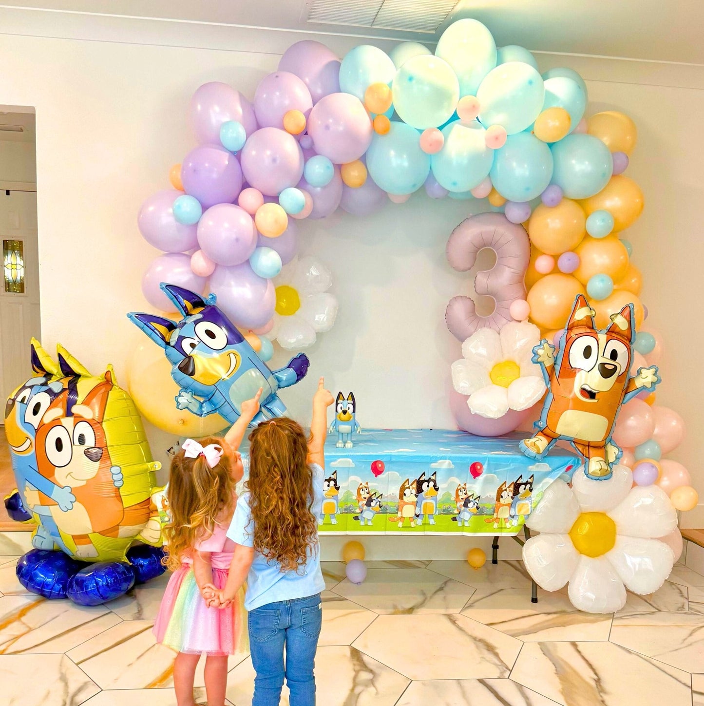 Bluey-Inspired Balloon Garland | Kids' Party Balloon Arch Kit