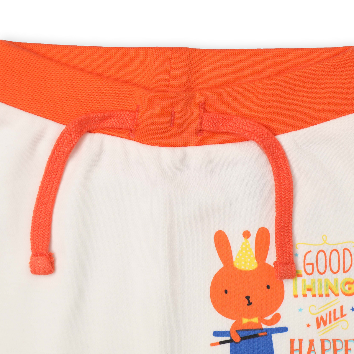 Baby Joggers for Boys - Pack of 2 (Striped & Bunny Print)