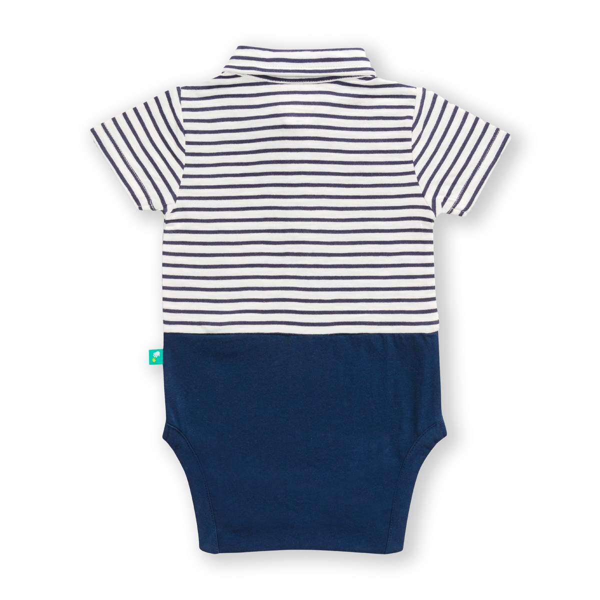 Navy Suspender Bodysuit with Bow Tie for Baby Boys