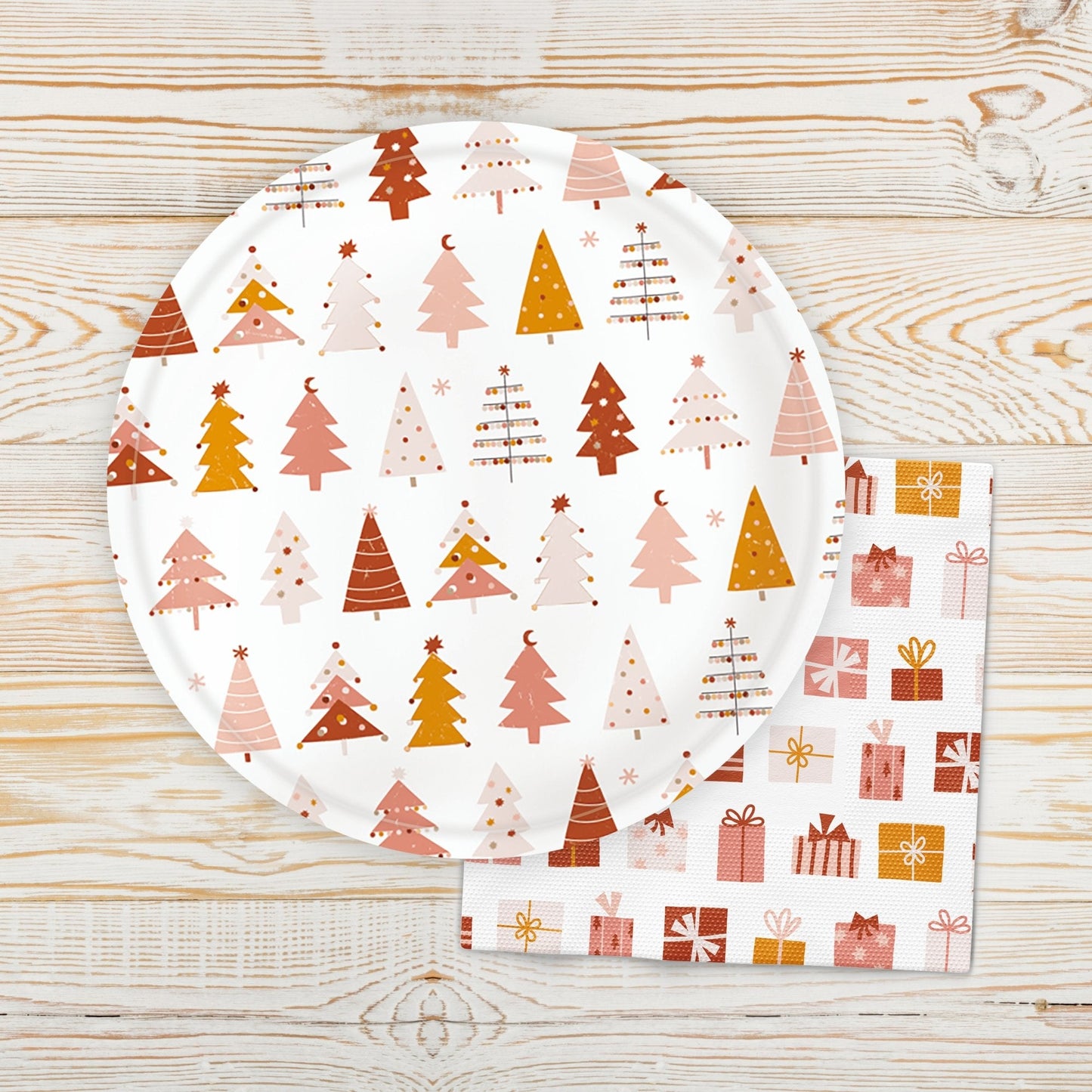 Christmas Tree Icon Plates