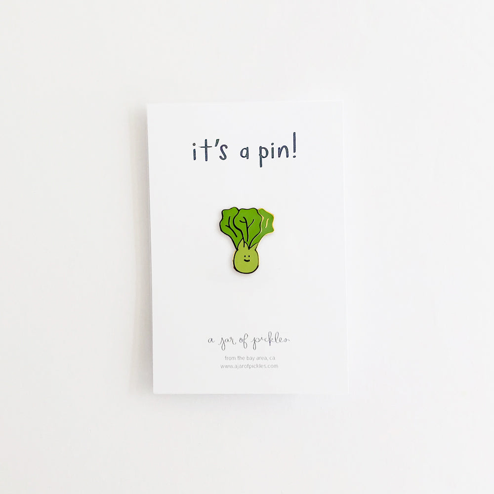 Bok Choy Vegetable Pin