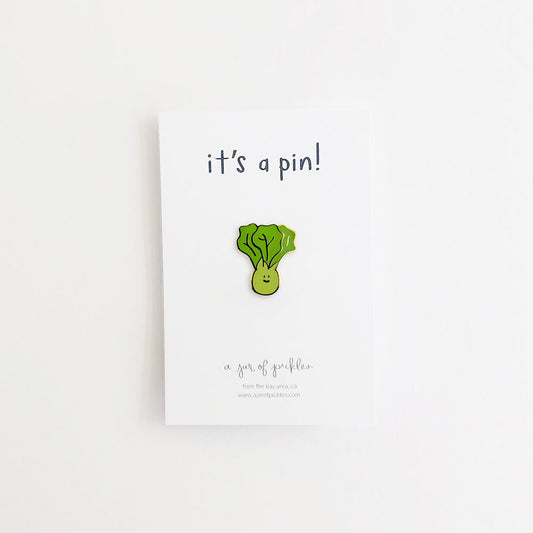 Bok Choy Vegetable Pin