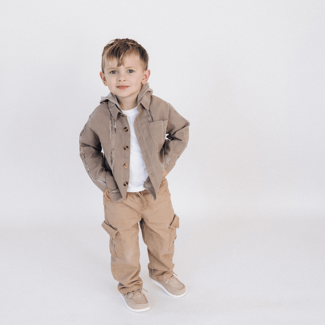 Hooded Embroidered Shirts- Child