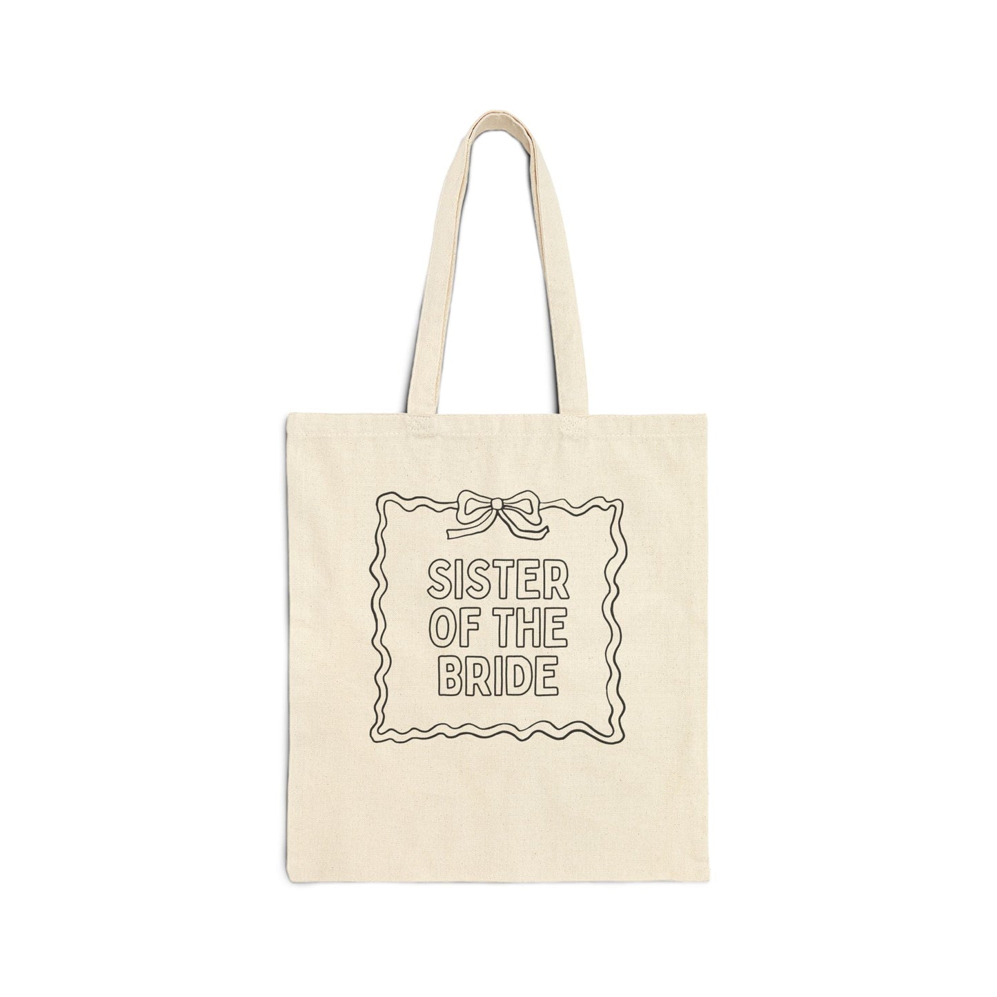 Crafty Bachelorette Tote: Sister of the Bride wedding tote bag