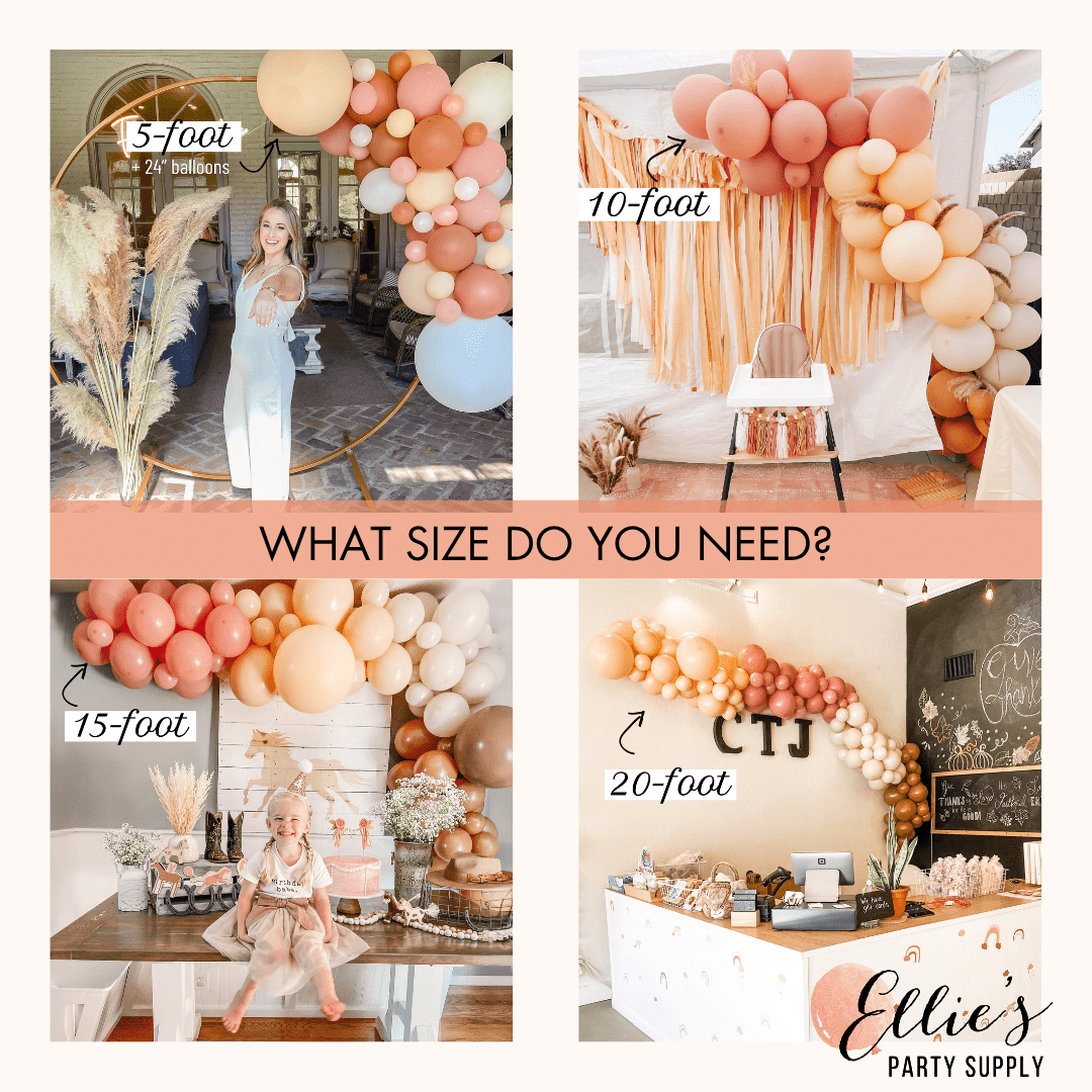 Rose Gold & Pearl White Balloon Garland Kit
