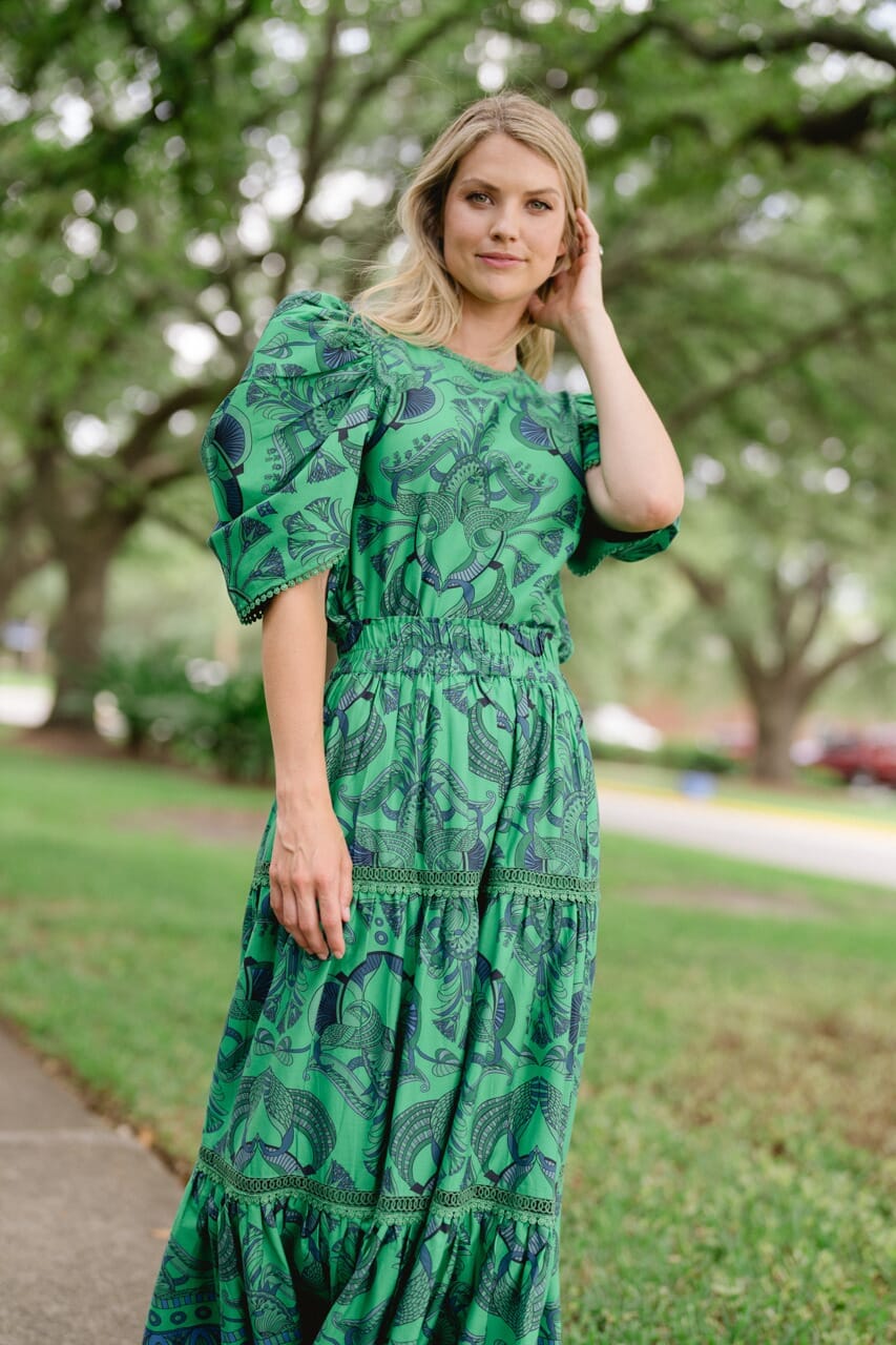 Isla Blouse- Emerald