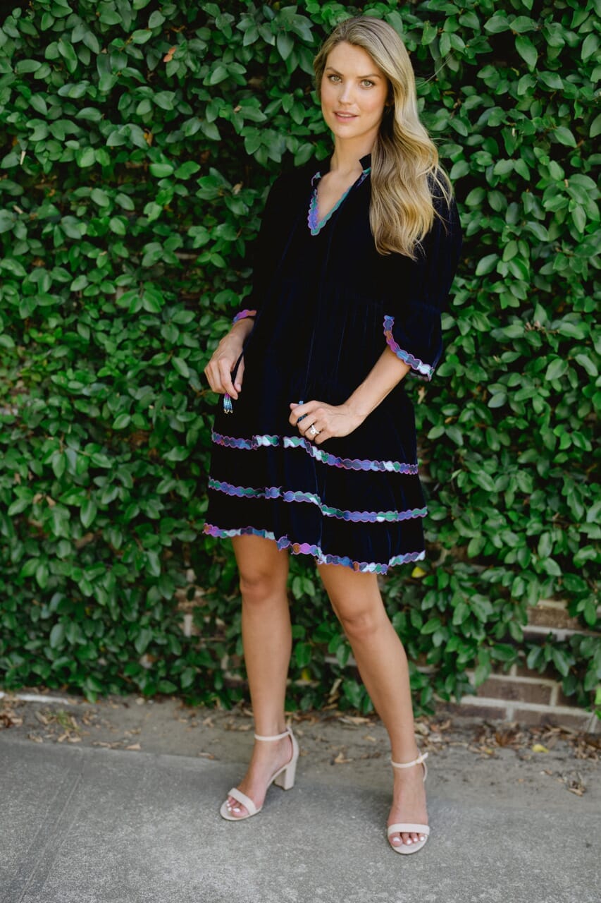 Tucker Mini- Navy Velvet - final sale
