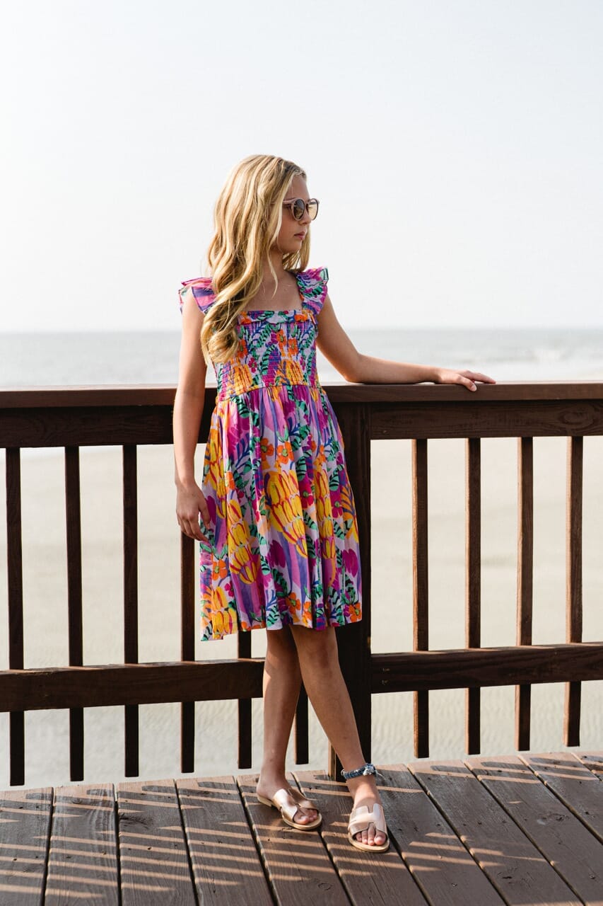 Girls Tillie Dress- Banana Cabana