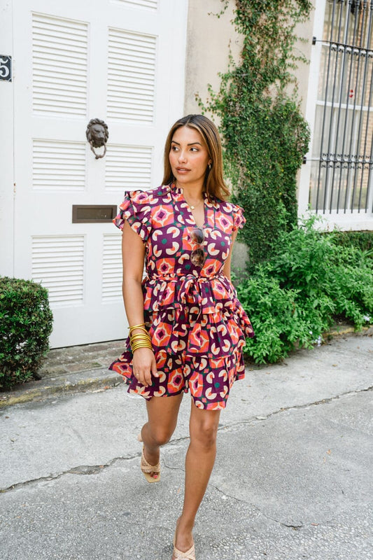 Delilah Ruffle Tiered Mini Dress