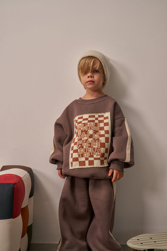 Mindset Tracksuit Brown Set