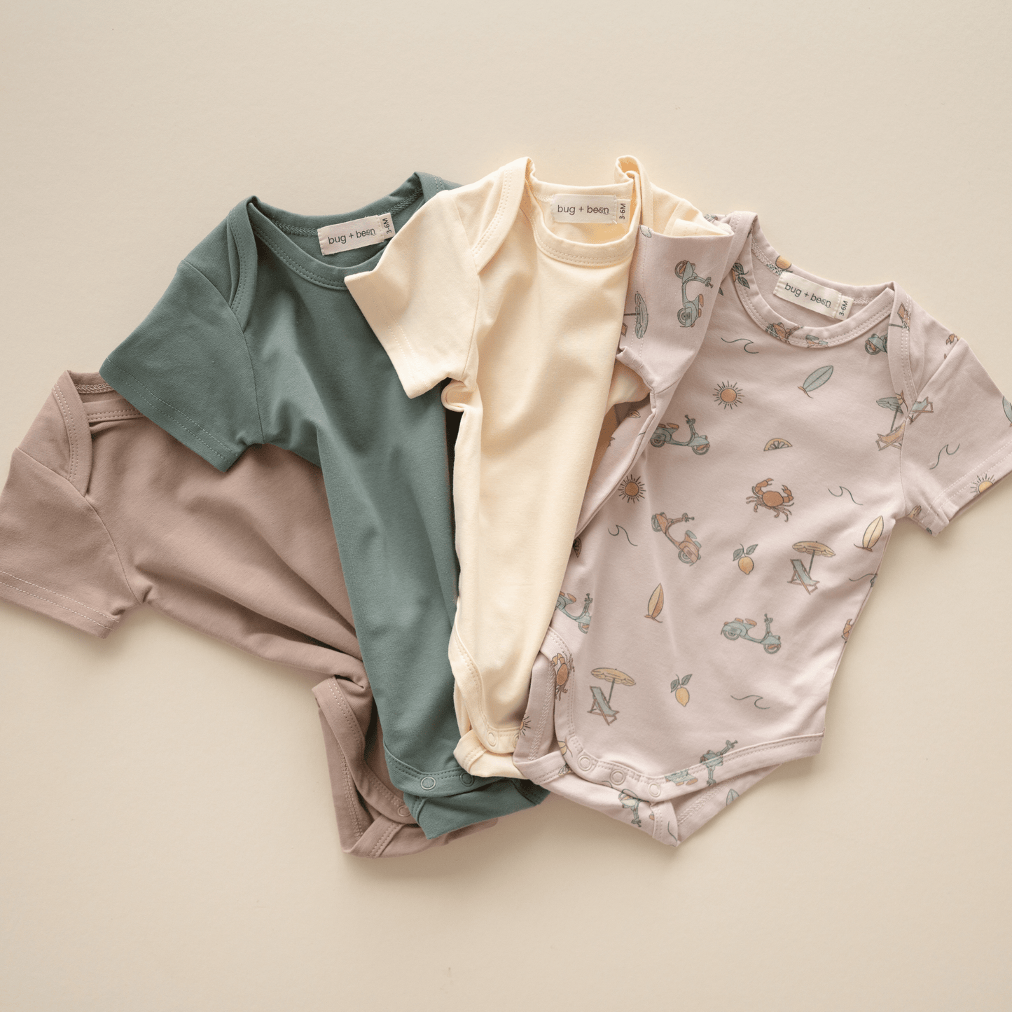 Organic Cotton Short Sleeve Bodysuit – Lemonade Yellow