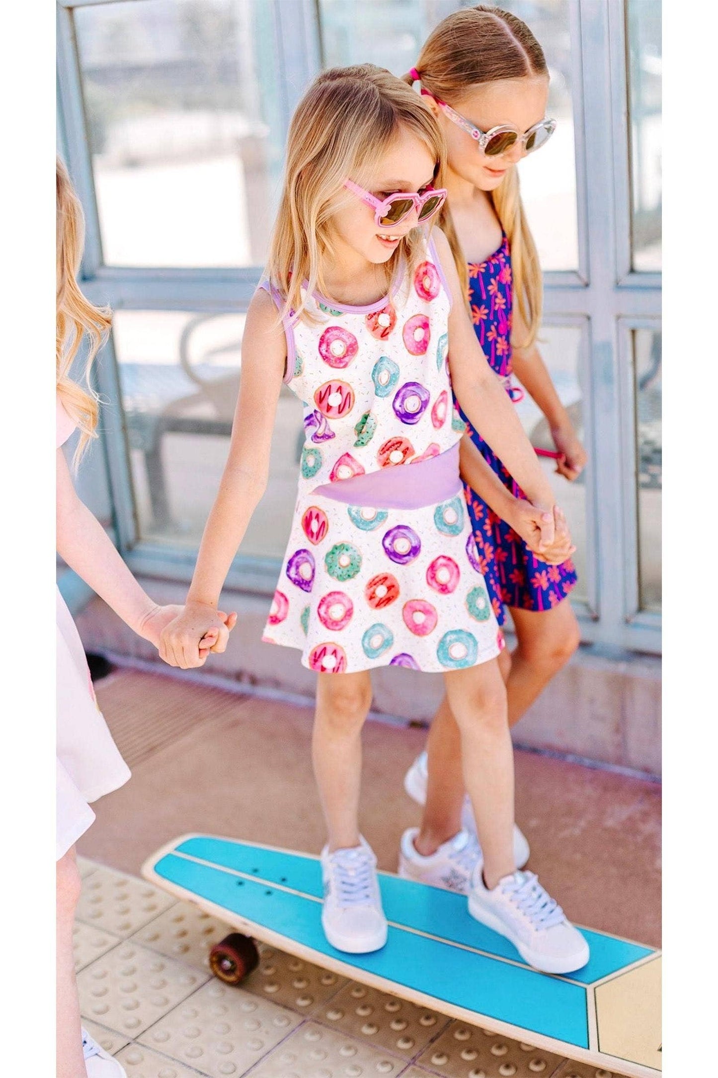 Donut Two-Piece Athletic Tank and Skort Set