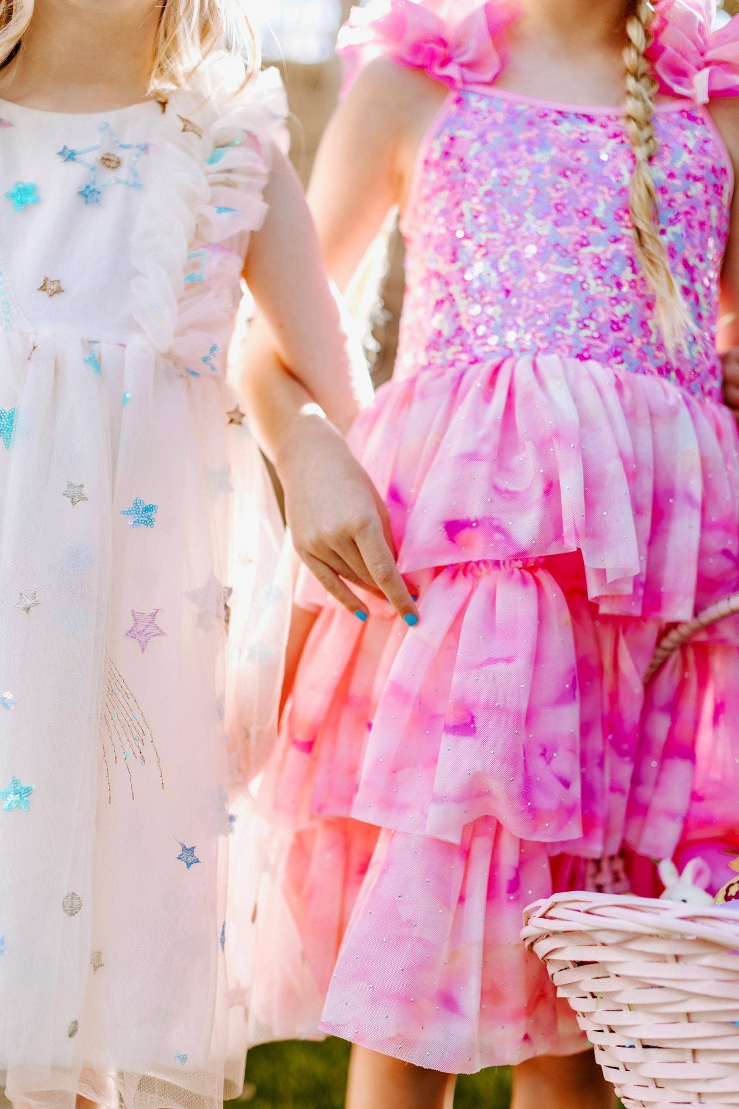 Ombre Pink Sparkle Tulle Dress