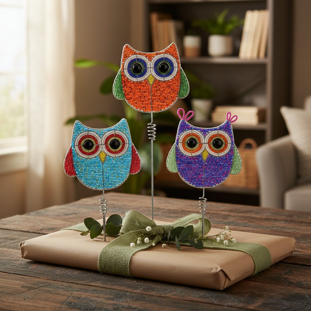 Owl Garden Stake, Asst (Set of 3)