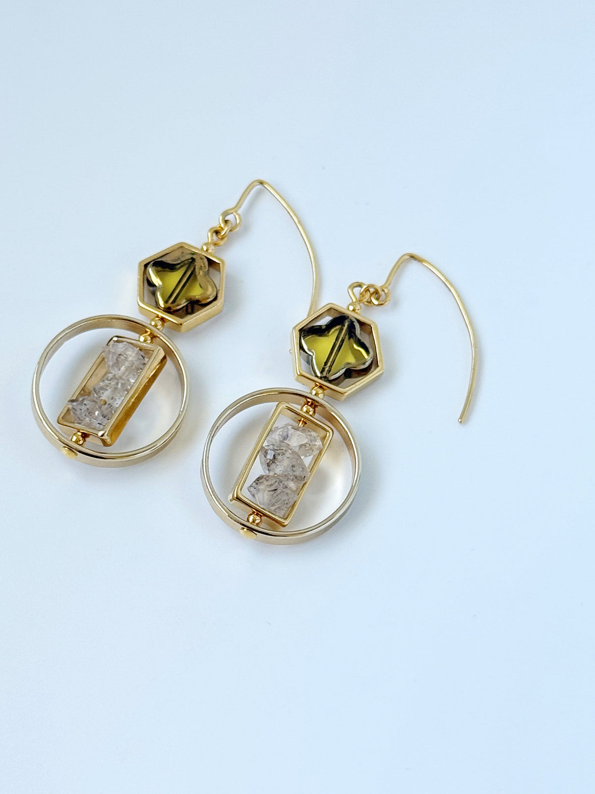 Art x Herkimer Crystals Earrings