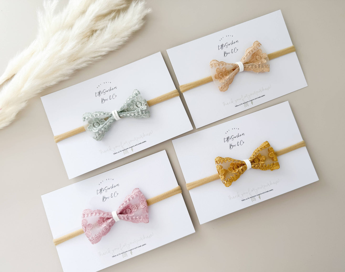 Pastel Lace Bows