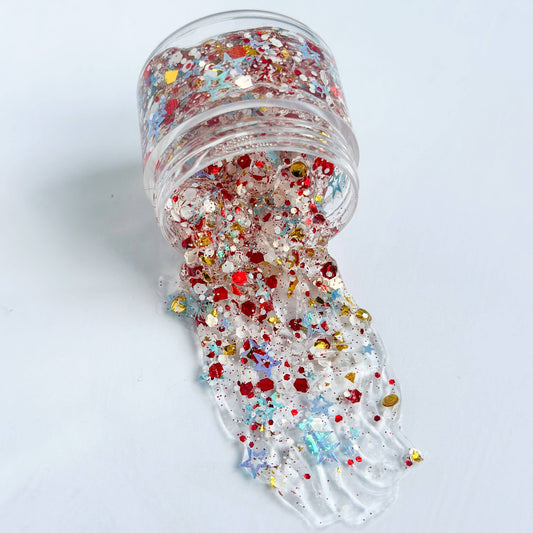 Stars and Stripes Hair Glitter