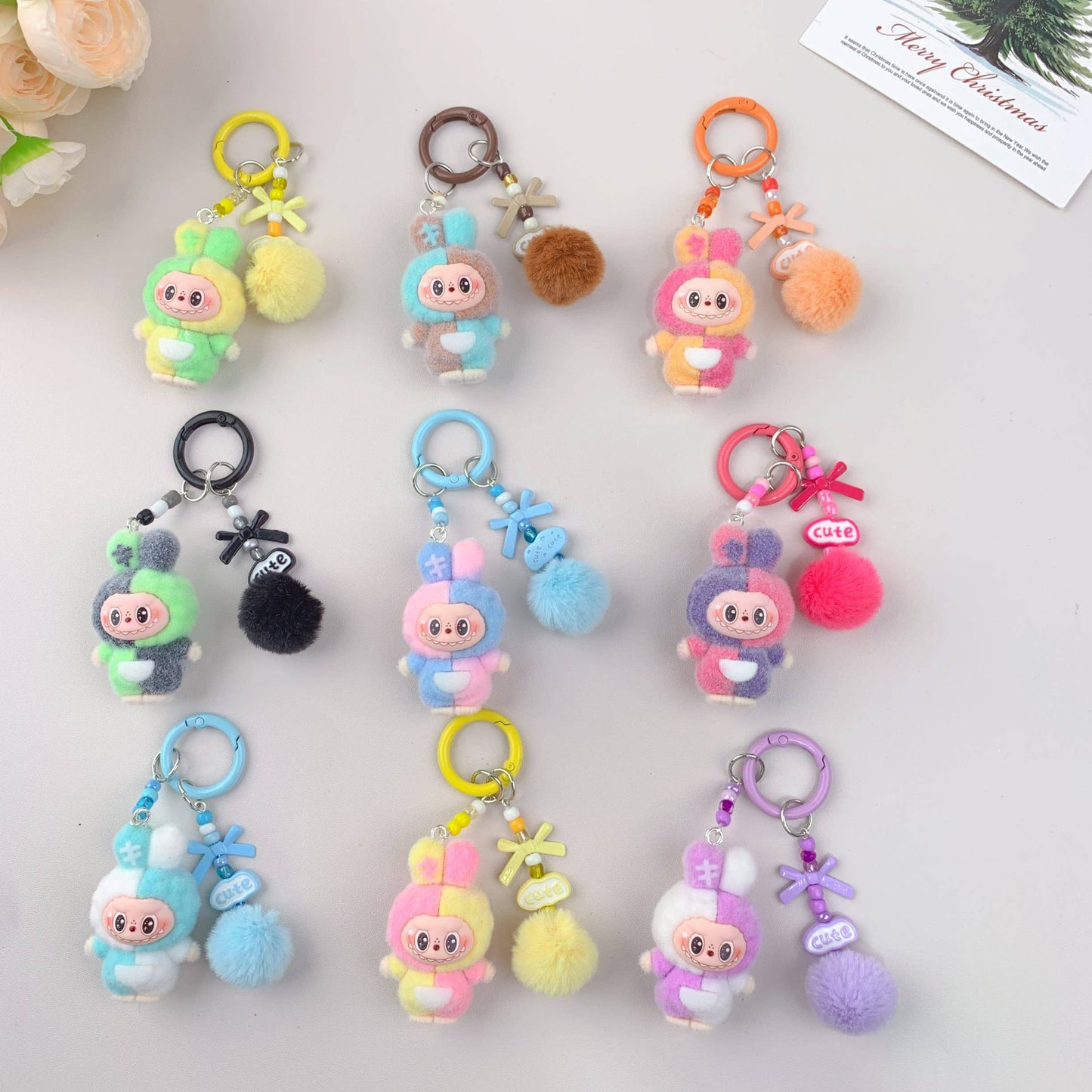 Labu Hot-Selling Cute Bunny Keychain  holiday gifts