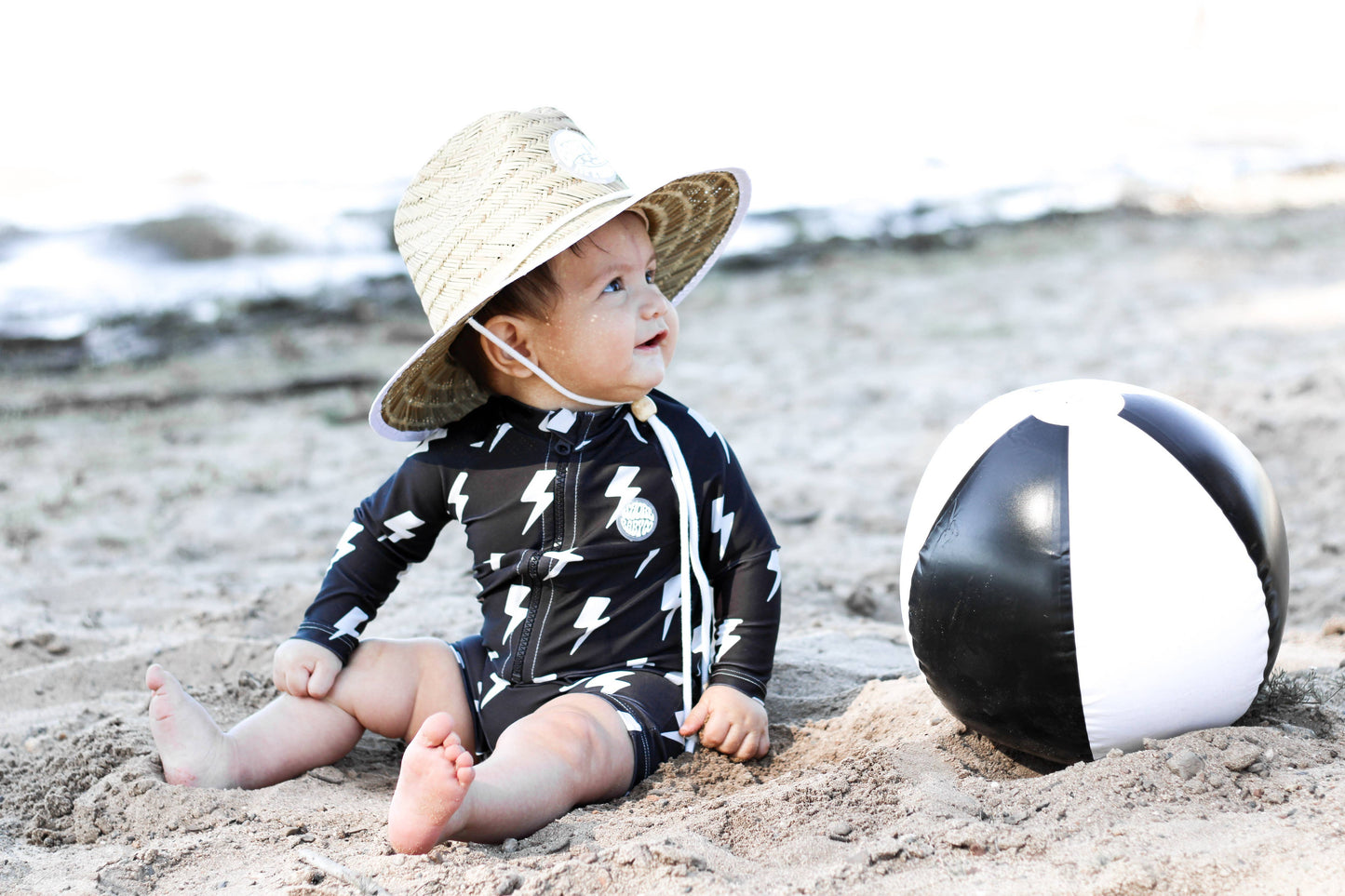 UPF50+ Swim Romper in Live Fast