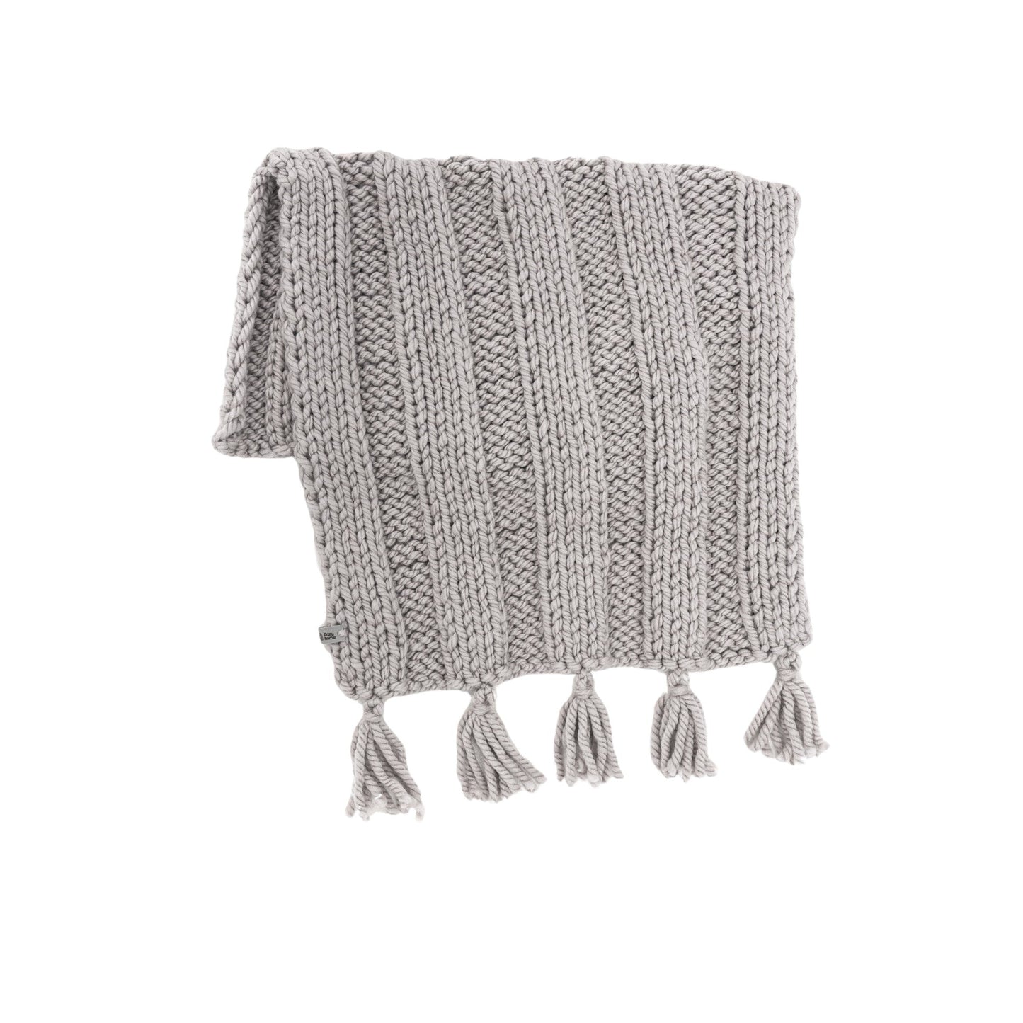 Boho Hand-Knitted Baby Blanket