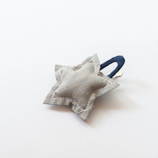 Twinkle Star Hair Clip | Grey & Navy