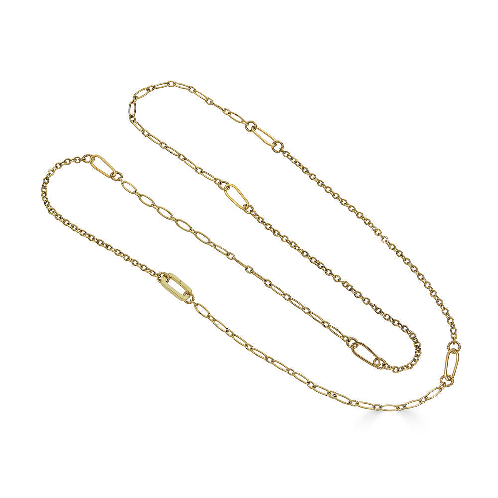Gold Delicate Long Layering Necklace