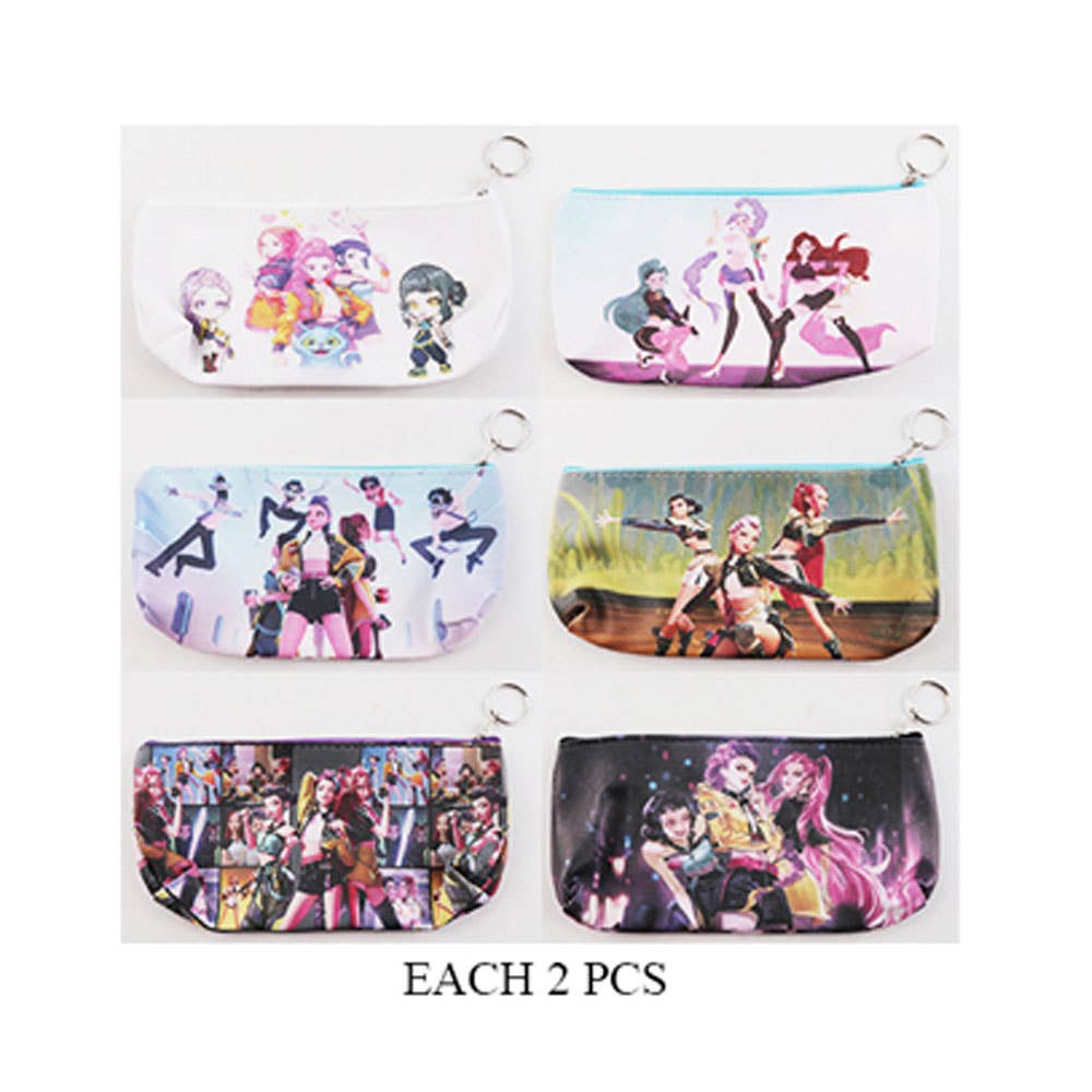 KPop Demon Hunters Huntrix Girl Power Squad Pouch Bags