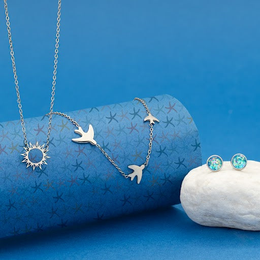Sparrow Silver Necklace