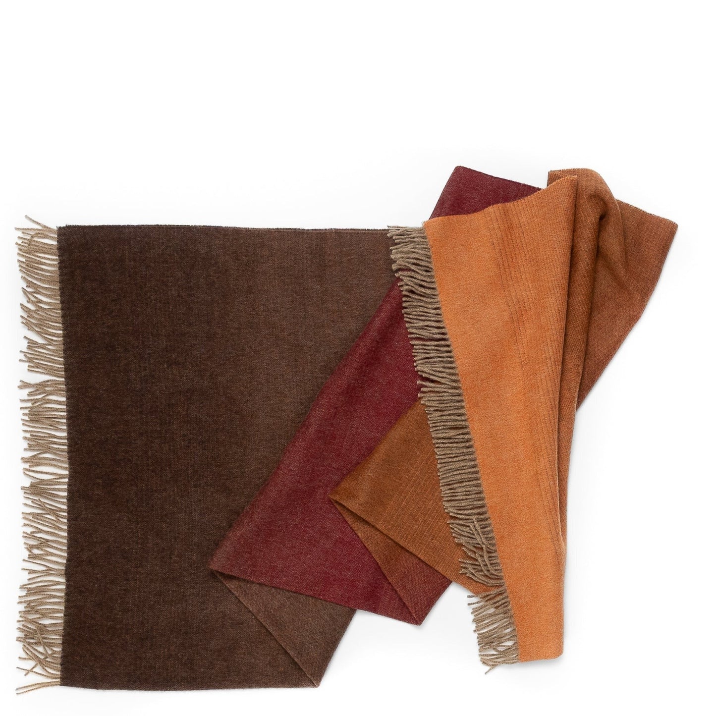 Whisper Ombre Merino Wool Throw – Ember