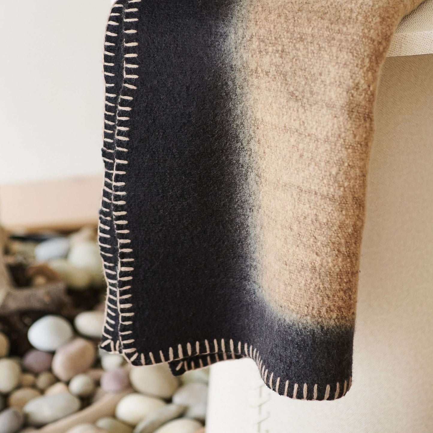 Handwoven Brown Siro Soft Merino Throw Blanket