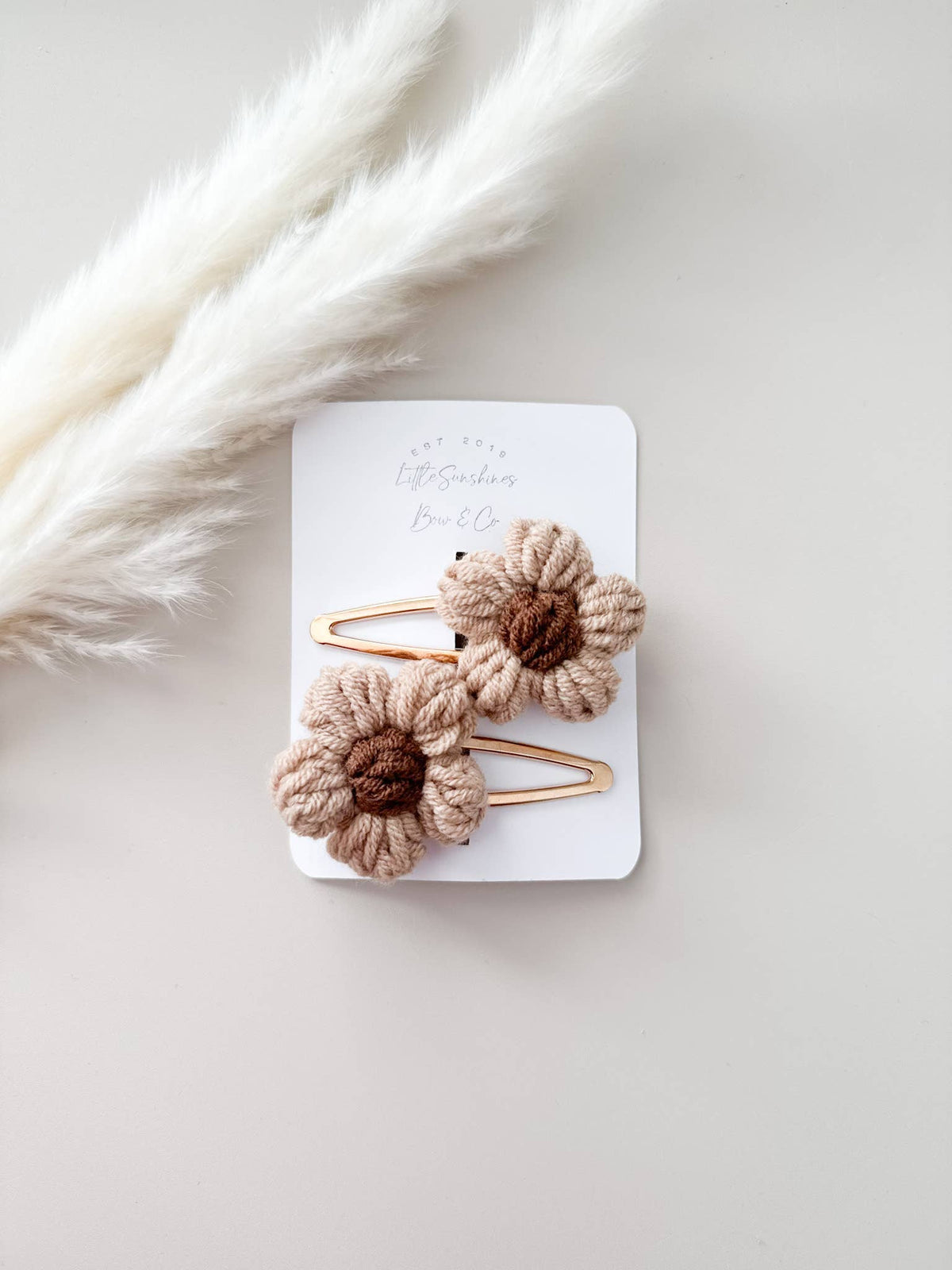 Crochet Flowers Hair Clips & Headbands