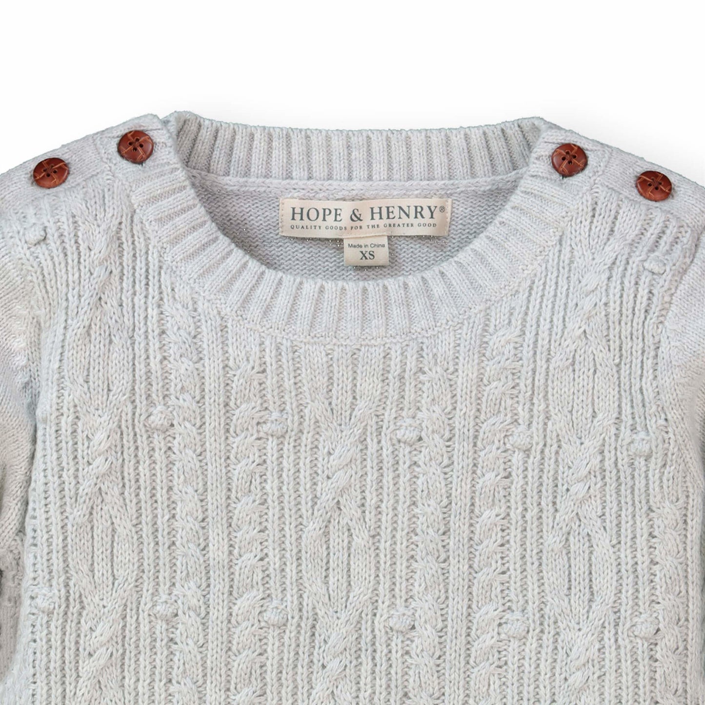 Cable Button Sweater
