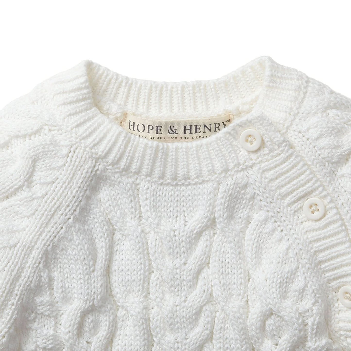 Organic Cable Knit Sweater Romper