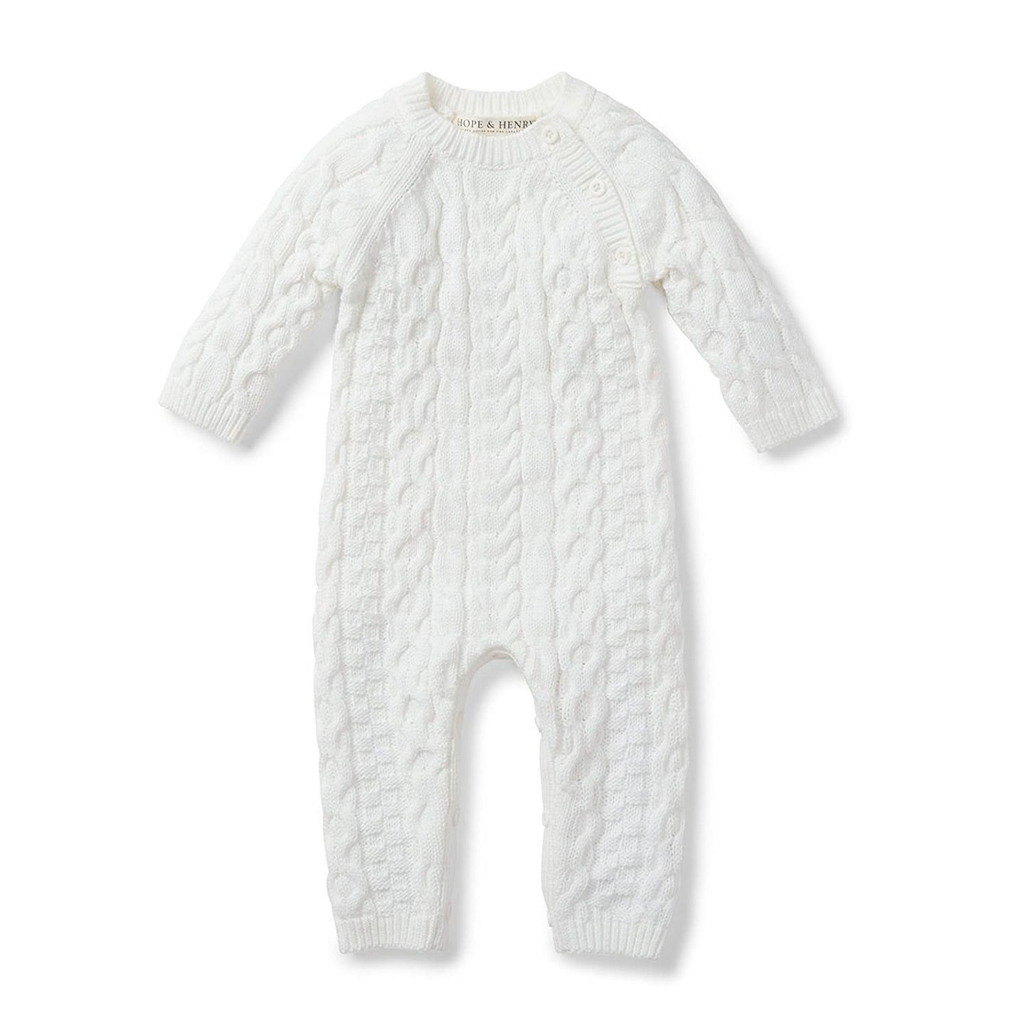 Organic Cable Knit Sweater Romper