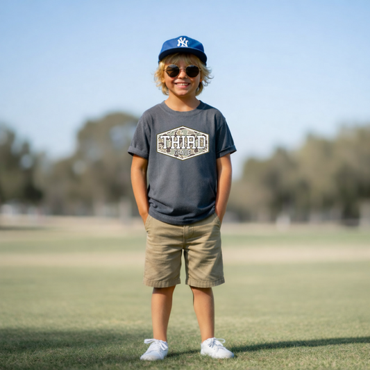 Camo Third Grade Youth T-Shirt